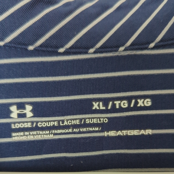 Under Armour Men's Navy and White Polo Shirt - Picture 2 of 6